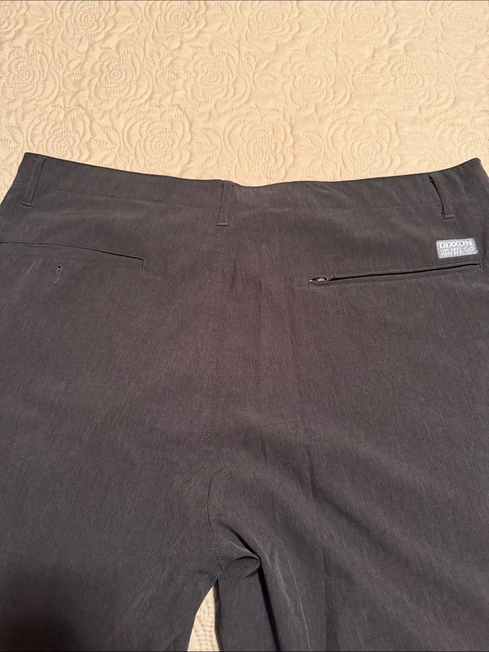 DIXXON Men’s Flat Front Shorts Gray